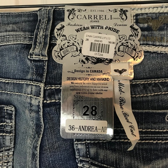 NWT Carreli Jeans ANDREA, 28 TALL - Picture 4 of 6